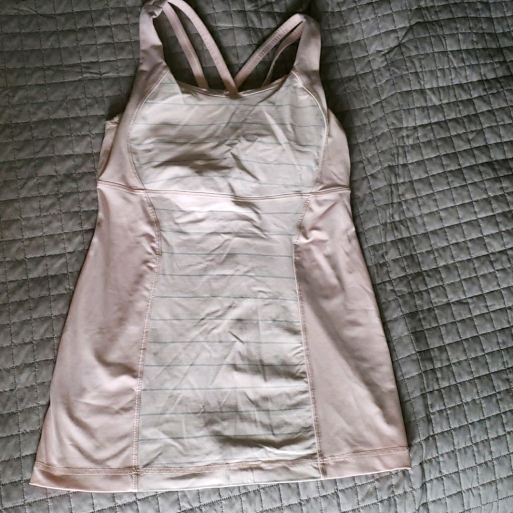 Blush Lululemon Tank w/ built in bra